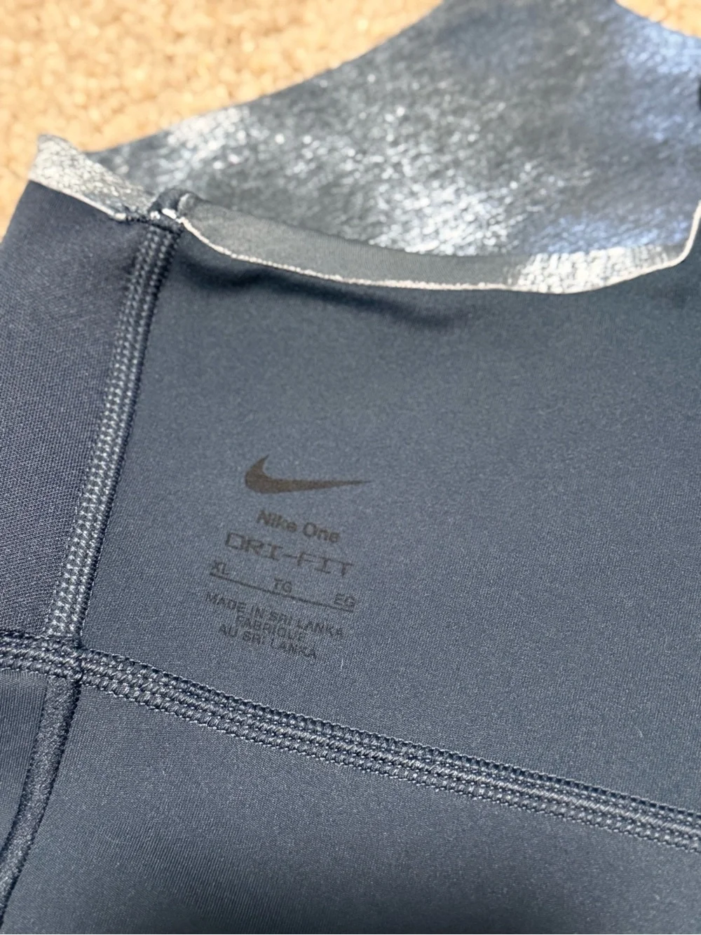 Nike One Dri-FIT Blue Abstract Cloud Sports Bra